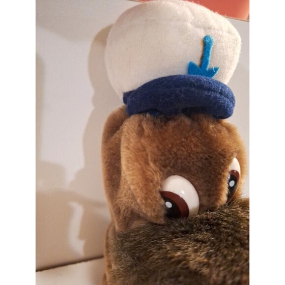 Willy Walrus Sailor Plush Hand Puppet Dakin 1983 Golf Head Cover Anchor Hat - Picture 3 of 12